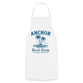 Anchor Beach Society No Fixed Address - Kochschürze - Weiß - Vorne - AI Model Male 185 dark (185cm)