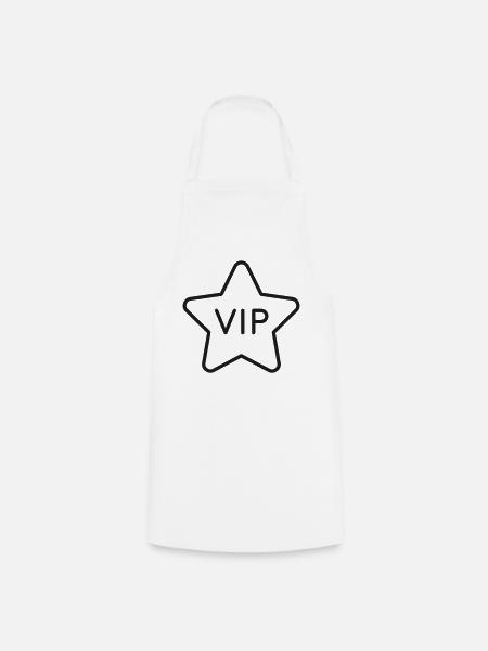 VIP-Sternenabzeichen - Kochschürze - Weiß