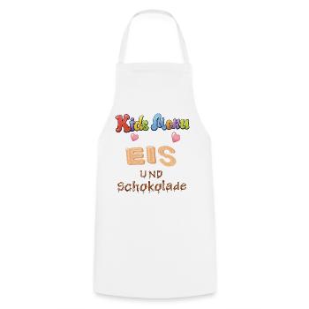 Kids Menu Eis und Schokolade - Kochschürze - Weiß - Vorne - AI Model Male 185 dark (185cm)