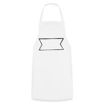 Banner handgezeichnet - Kochschürze - Weiß - Vorne - AI Model Male 185 dark (185cm)