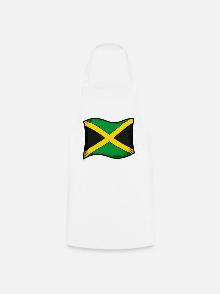 Jamaika Jamaica Fahne - Kochschürze - Weiß