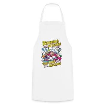 Sous Chef Yes Chef Means I'm Culinary Professional - Kochschürze - Weiß - Vorne - AI Model Male 185 dark (185cm)