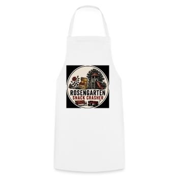 Rosengarten Snack Crasher - Kochschürze - Weiß - Vorne - AI Model Male 185 dark (185cm)