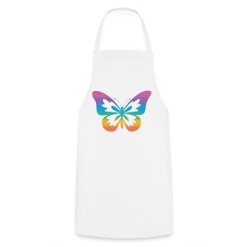 Schmetterling Regenbogen Autismus-Spektrum - Kochschürze - Weiß - Vorne - AI Model Male 185 dark (185cm)
