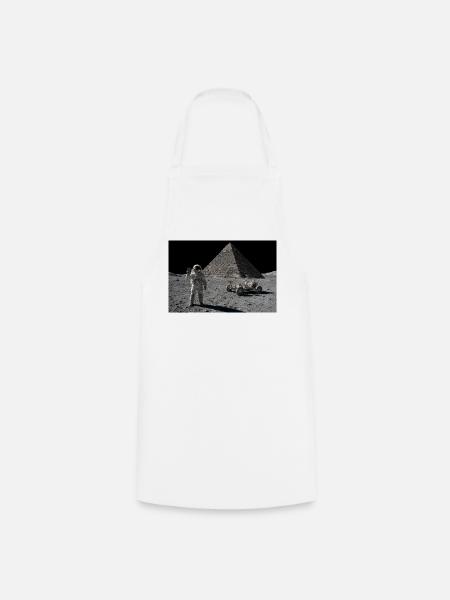 Begegnung mit der Mondpyramide - Kochschürze - Weiß