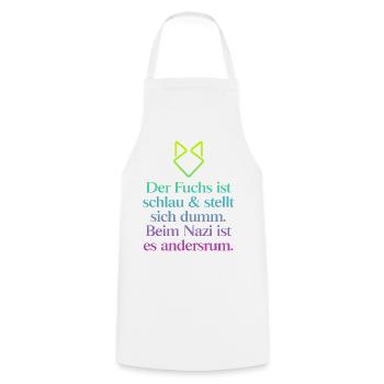 FCK AFD - Zeichen setzen gegen Rechts! NOAFD - Kochschürze - Weiß - Vorne - AI Model Male 185 dark (185cm)