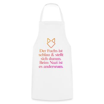 Zeichen setzen gegen Rechts! NOAFD - Kochschürze - Weiß - Vorne - AI Model Male 185 dark (185cm)