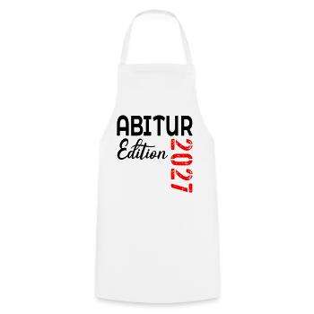Abitur 2027 - Kochschürze - Weiß - Vorne - AI Model Male 185 dark (185cm)