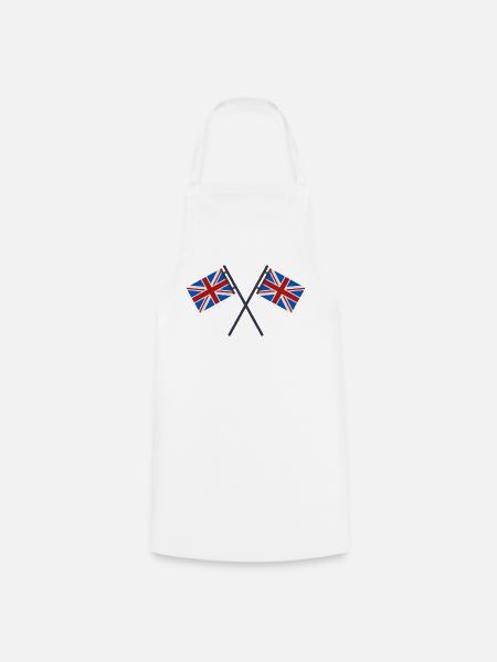 Flagge Großbritanniens - Kochschürze - Weiß