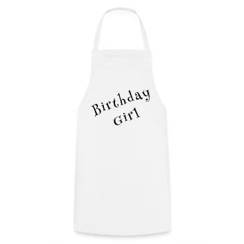 Birthday Girl – Celebration Design - Kochschürze - Weiß - Vorne - AI Model Male 185 dark (185cm)