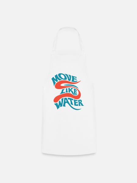 Move like water - Kochschürze - Weiß