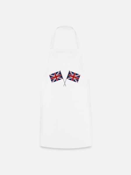 Flagge Großbritanniens - Kochschürze - Weiß