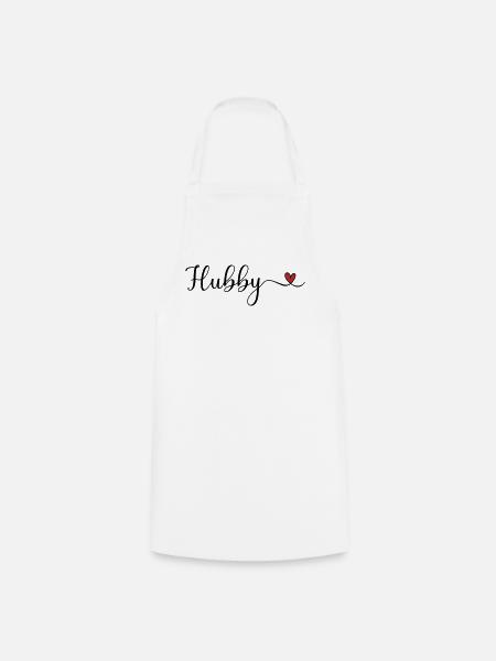 Hubby Heart - Kochschürze - Weiß