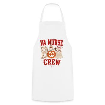 Kürbisgeist Crew Halloween - Kochschürze - Weiß - Vorne - AI Model Male 185 dark (185cm)