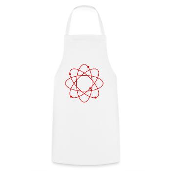 Atom - Kochschürze - Weiß - Vorne - AI Model Male 185 dark (185cm)