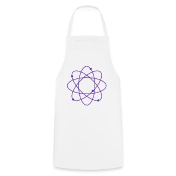 Atom - Kochschürze - Weiß - Vorne - AI Model Male 185 dark (185cm)
