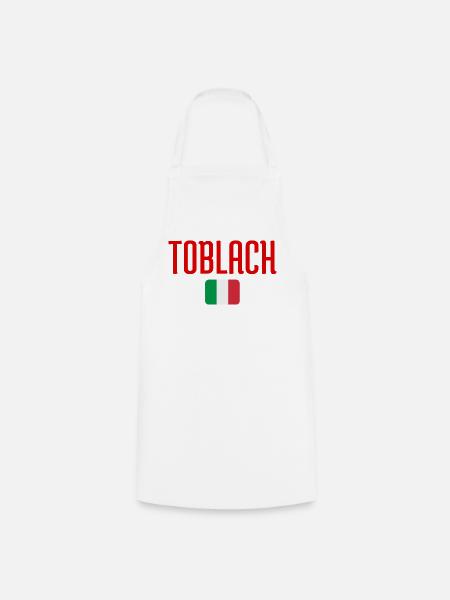 Italienische Flagge von Toblach - Kochschürze - Weiß