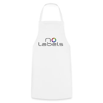 No Labels – Minimalistisches Pride & LGBTQ Design - Kochschürze - Weiß - Vorne - AI Model Male 185 dark (185cm)