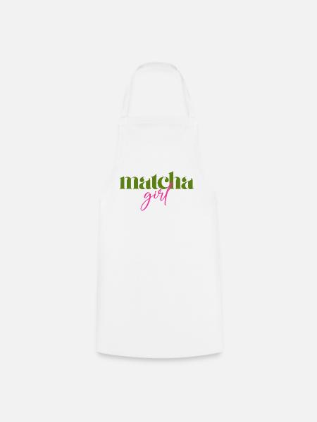 Matcha Girl - Kochschürze - Weiß