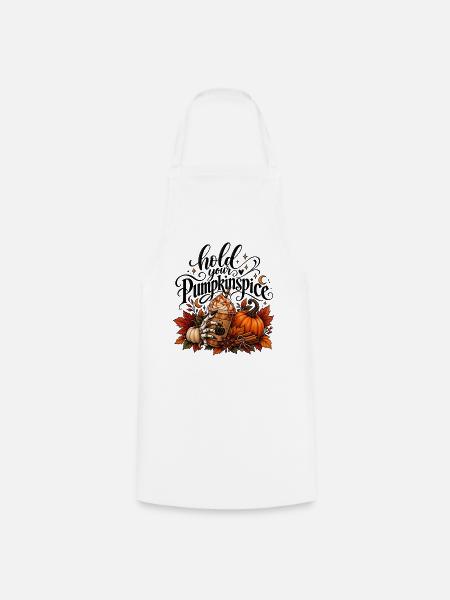 Pumpkin Spice - Kochschürze - Weiß