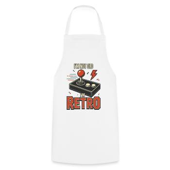 Retro Gamer I'm Not Old I'm Retro Shirt - Kochschürze - Weiß - Vorne - AI Model Male 185 dark (185cm)