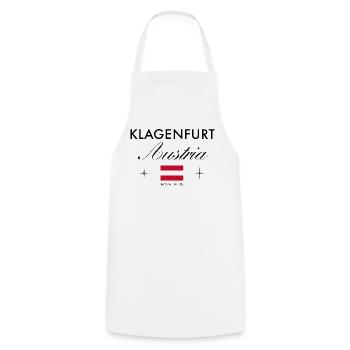 Klagenfurt am Wörthersee Koordinaten Souvenir - Kochschürze - Weiß - Vorne - AI Model Male 185 dark (185cm)