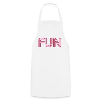Fun Slogan - Spass - funny - Spaß - Kochschürze - Weiß - Vorne - AI Model Male 185 dark (185cm)