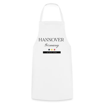 Hannover Deutschland Souvenir Reise minimalistisch - Kochschürze - Weiß - Vorne - AI Model Male 185 dark (185cm)