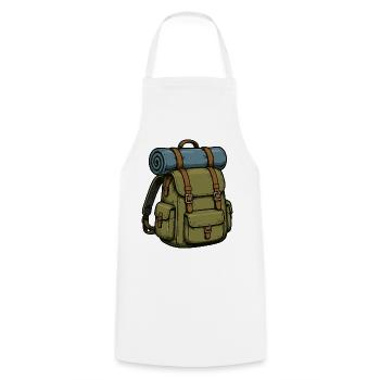 rucksack - Kochschürze - Weiß - Vorne - AI Model Male 185 dark (185cm)