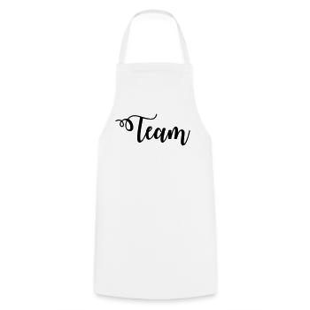Team - Kochschürze - Weiß - Vorne - AI Model Male 185 dark (185cm)