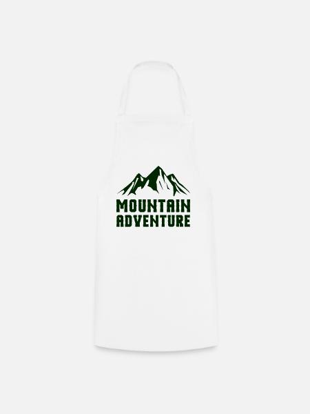 Bergabenteuer Mountain Design - Kochschürze - Weiß