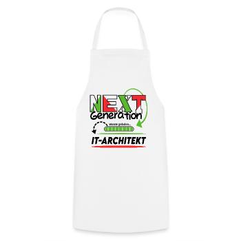 IT-Architekt Next Generation Beruf Arbeit Mann Job - Kochschürze - Weiß - Vorne - AI Model Male 185 dark (185cm)