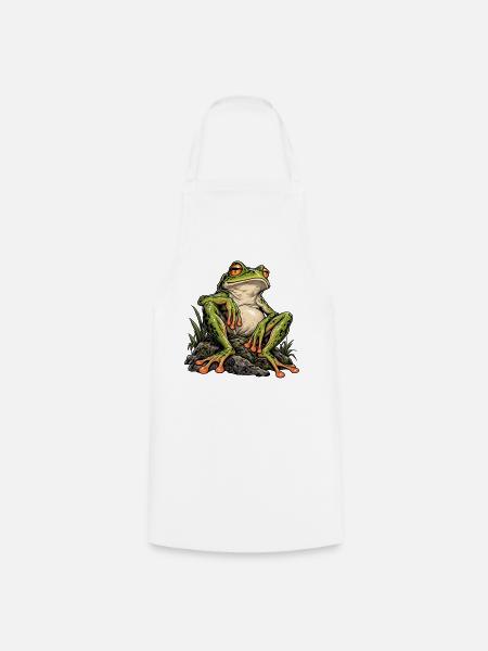 Feral Frog - Kochschürze - Weiß