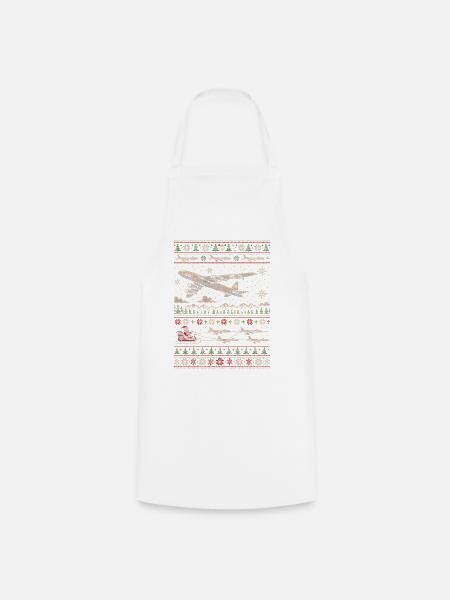 B52 Stratofortress Weihnachtspullover - Kochschürze - Weiß