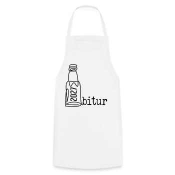 Abi Party 2027, Abitur Bier - Kochschürze - Weiß - Vorne - AI Model Male 185 dark (185cm)