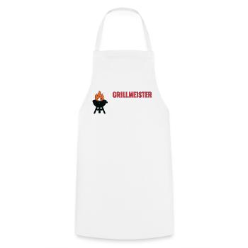 Grillmeister Icon Shirt – BBQ T-Shirt Geschenkidee - Kochschürze - Weiß - Vorne - AI Model Male 185 dark (185cm)