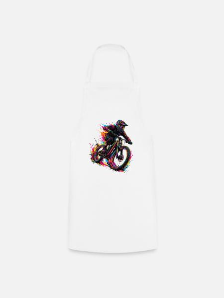 Color_biker - Kochschürze - Weiß