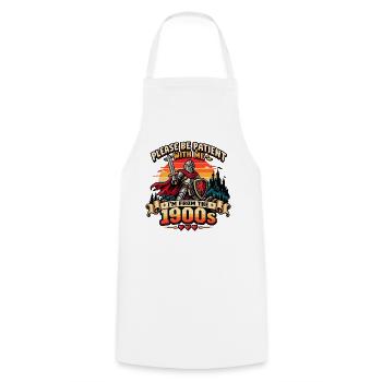 Retro Gamer 1900s Lustiger Gaming Spruch - Kochschürze - Weiß - Vorne - AI Model Male 185 dark (185cm)
