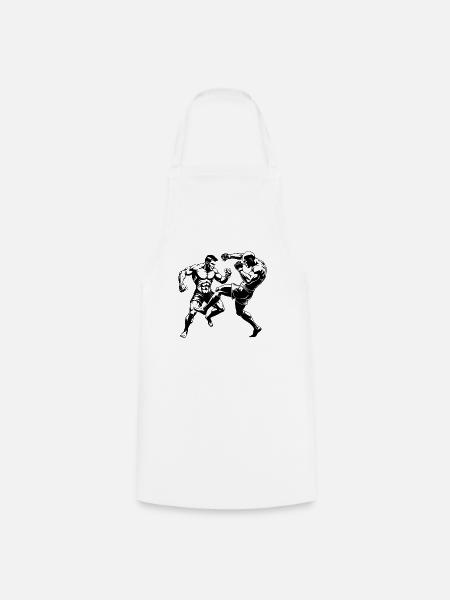 MMA-Kämpfer - Kochschürze - Weiß