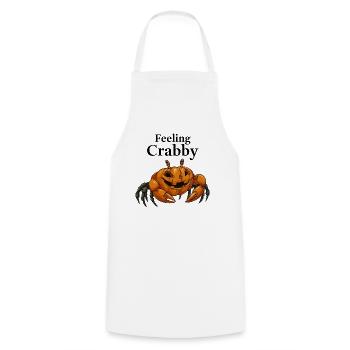 Feeling Crabby Halloween-Pumpkin - Kochschürze - Weiß - Vorne - AI Model Male 185 dark (185cm)