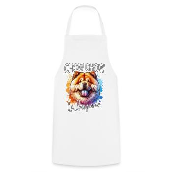 Chowchow Flüsterer - Kochschürze - Weiß - Vorne - AI Model Male 185 dark (185cm)