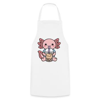 Süßer Axolotl Bubble Tea Trink Kawaii Boba Milchtee - Kochschürze - Weiß - Vorne - AI Model Male 185 dark (185cm)