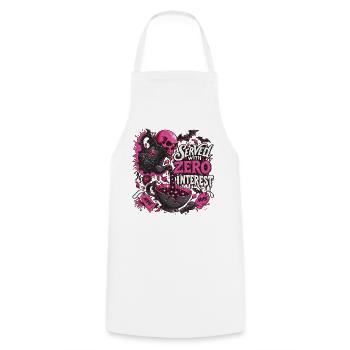 Kaffee Totenkopf Pink Gothic - Kochschürze - Weiß - Vorne - AI Model Male 185 dark (185cm)