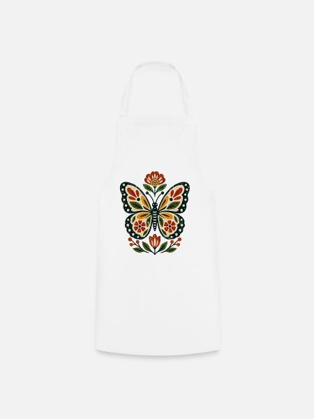 Schmetterlinge Schöner Schmetterling - Kochschürze - Weiß