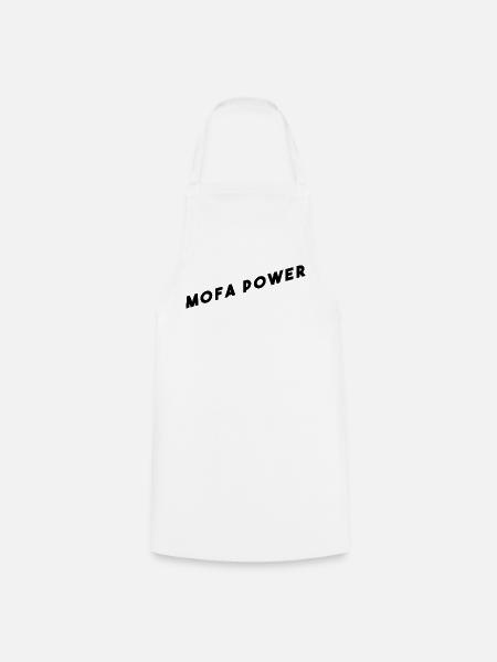 Mofa Power T-Shirt - Kochschürze - Weiß