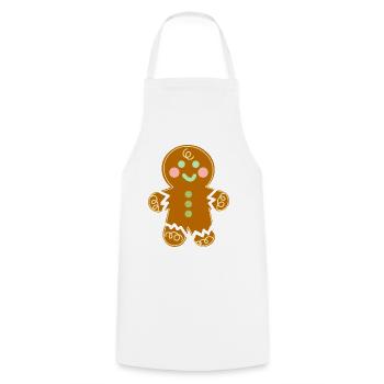 Kawaii lebkuchenmann - Kochschürze - Weiß - Vorne - AI Model Male 185 dark (185cm)