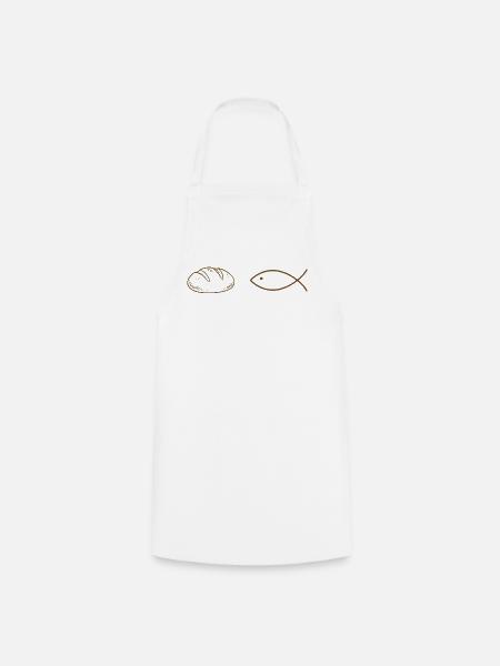 Laibe und Fisch - Kochschürze - Weiß