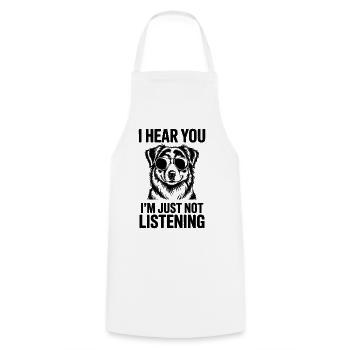 Australian Shepherd Spruch Lustige Aussie Geschenk - Kochschürze - Weiß - Vorne - AI Model Male 185 dark (185cm)