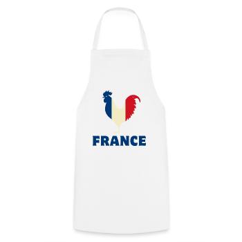 Frankreich Flagge - Kochschürze - Weiß - Vorne - AI Model Male 185 dark (185cm)