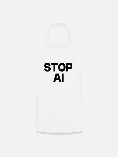 Stop ai - Kochschürze - Weiß